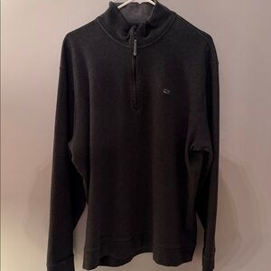 Vineyard Vines Men's Dark Gray Zip-Up Sweater